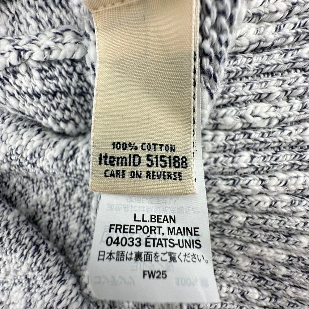 L.L. Bean Cotton Ragg Sweater Funnelneck Pullover Womens Roll Neck Cotton 2X - Picture 6 of 11